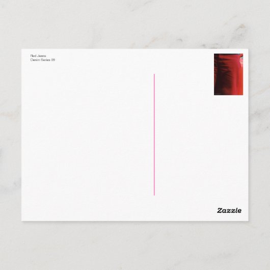 Carte postale Denim Series 09 Red Jeans (Dos)