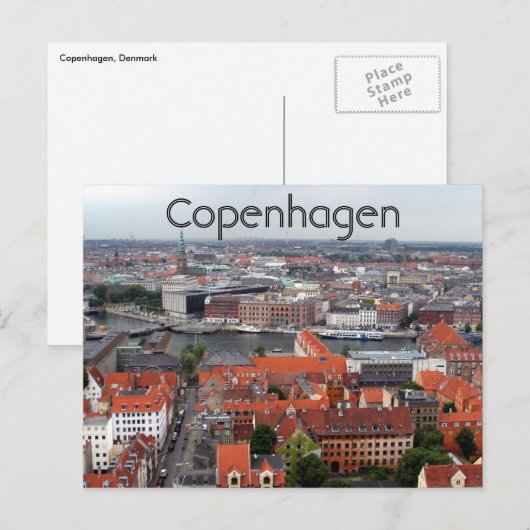 Carte Postale denmark de copenhague (Devant / Derrière)
