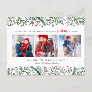 Carte Postale Dennentakjes   Briefkaart   Kerstkart Fotokaart