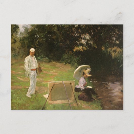 Carte Postale Dennis Miller Bunker Peinture à Calcot par Sargent (Devant)