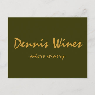 Carte Postale Dennis Wines