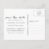 Carte postale d'enregistrement de date photo de sc (Dos)