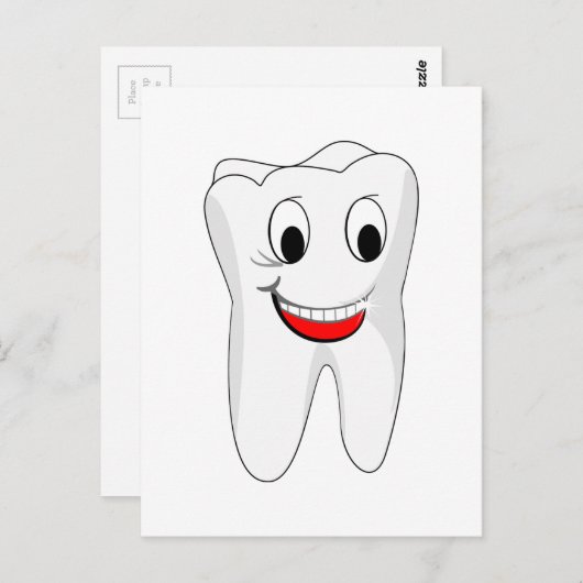 Carte Postale Dent (Devant / Derrière)