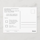 Carte postale dentaire Halloween (Dos)