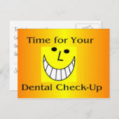Carte postale Dental Check-Up (Devant / Derrière)
