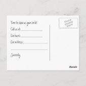 Carte postale Dental Check-Up (Dos)