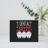 Carte Postale Dental Squad Teeth Dentist Merry Christmas (Debout devant)