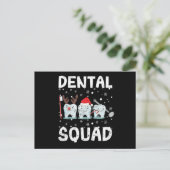 Carte Postale Dental Squad Teeth Dentist Merry Christmas (Debout devant)
