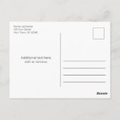 Carte Postale Dentelle blanche rustique Bois blanc Graduation Ph (Dos)