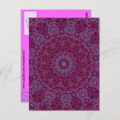 Carte Postale Dentelle bleue (Devant / Derrière)