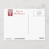 Carte Postale Dentelle de coeur victorienne (Dos)