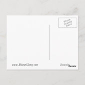 Carte Postale Dentelle de glace bleue Doily, Aqua Abstrait (Dos)