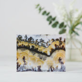 Carte Postale Dentelle en argent Onyx (Debout devant)