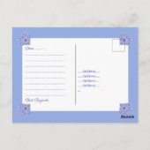 Carte Postale Dentelle en céramique Bleu de Grèce (Dos)