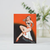 Carte Postale Dentelle et talons hauts (Debout devant)