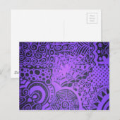 Carte Postale Dentelle pourpre (Devant / Derrière)