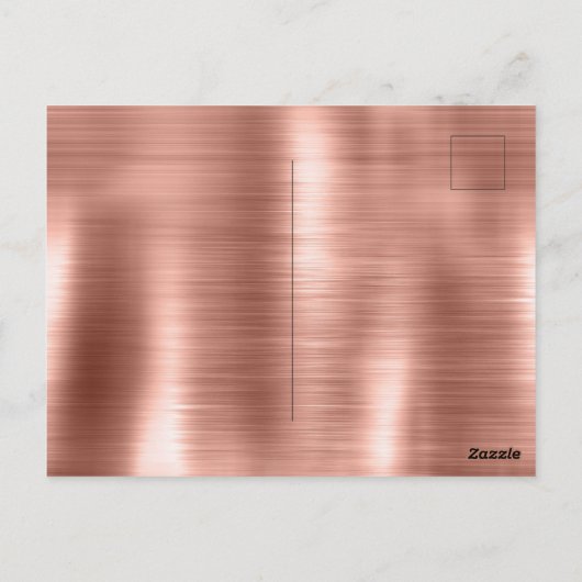 Carte Postale Dentelle rose Gold Girl (Dos)