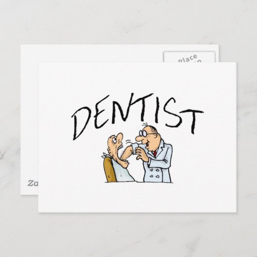 Carte Postale Dentiste 2 (Devant / Derrière)