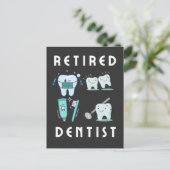 Carte Postale dentiste à la retraite (Debout devant)