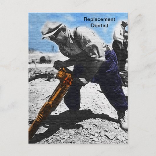 Carte Postale Dentiste de remplacement (Devant)