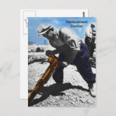 Carte Postale Dentiste de remplacement (Devant / Derrière)