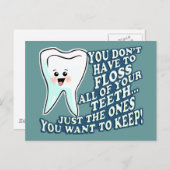 Carte Postale Dentiste Dentiste Hygiéniste Dentaire (Devant / Derrière)