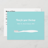 Carte Postale Dentiste professionnel Dental Toothbrush Rendez-vo (Devant / Derrière)