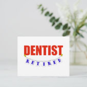 CARTE POSTALE DENTISTE RETRAITÉ (Debout devant)