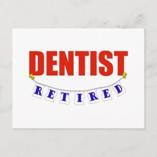 CARTE POSTALE DENTISTE RETRAITÉ