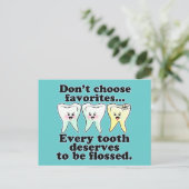 Carte Postale Dentisterie amusante (Debout devant)