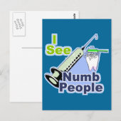 Carte Postale Dentistes et hygiénistes amusants (Devant / Derrière)