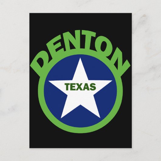 CARTE POSTALE DENTON, TEXAS (Devant)