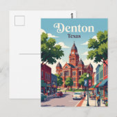 Carte Postale Denton, Texas (Devant / Derrière)