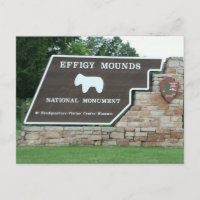 Carte postale d'entrée du parc national Effigy Mou