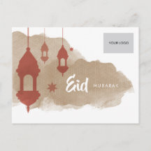 Carte postale d'entreprise Eid - Rouge