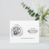 Carte Postale Dents (Debout devant)