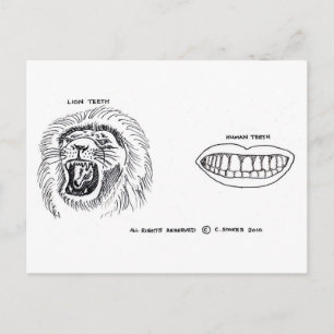 Carte Postale Dents