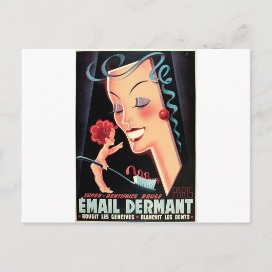 Carte Postale Dents blancs brillants (Devant)