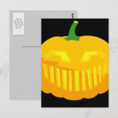 Carte Postale Dents de barre Jack-O-Lantern (Devant / Derrière)