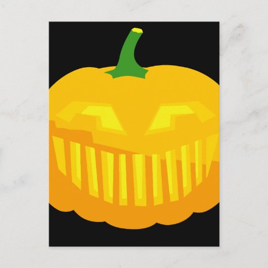 Carte Postale Dents de barre Jack-O-Lantern (Devant)