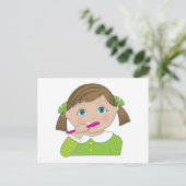 Carte Postale Dents de brosse (Debout devant)