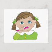 Carte Postale Dents de brosse (Devant)