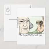 Carte Postale Dents de George Washington Cadeaux et objets de co (Devant / Derrière)