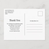 Carte Postale Dents et outils Motif dentaire Merci (Dos)