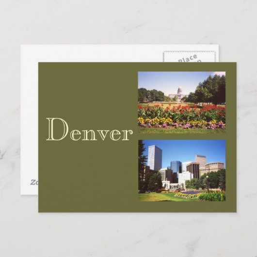 Carte Postale Denver (Devant / Derrière)