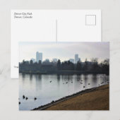 Carte Postale Denver City Park (Devant / Derrière)