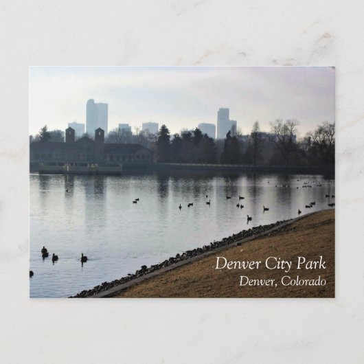 Carte Postale Denver City Park (Devant)