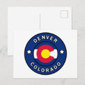 Carte Postale Denver Colorado (Devant / Derrière)