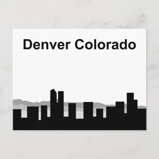 Carte Postale Denver Colorado (Devant)