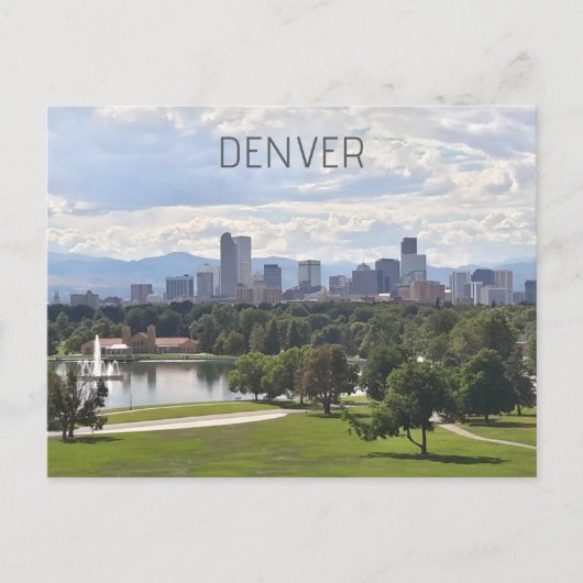 Carte Postale Denver Colorado Downtown Skyline Photo (Devant)
